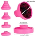 thumbnail image 2 of Universal Collapsible Hair Dryer Diffuser Attachment- Salon Grade tool,Lightweight Foldable Portable Travel Folding Design Fit Most of Blow Dryers,Pink, 2 of 5