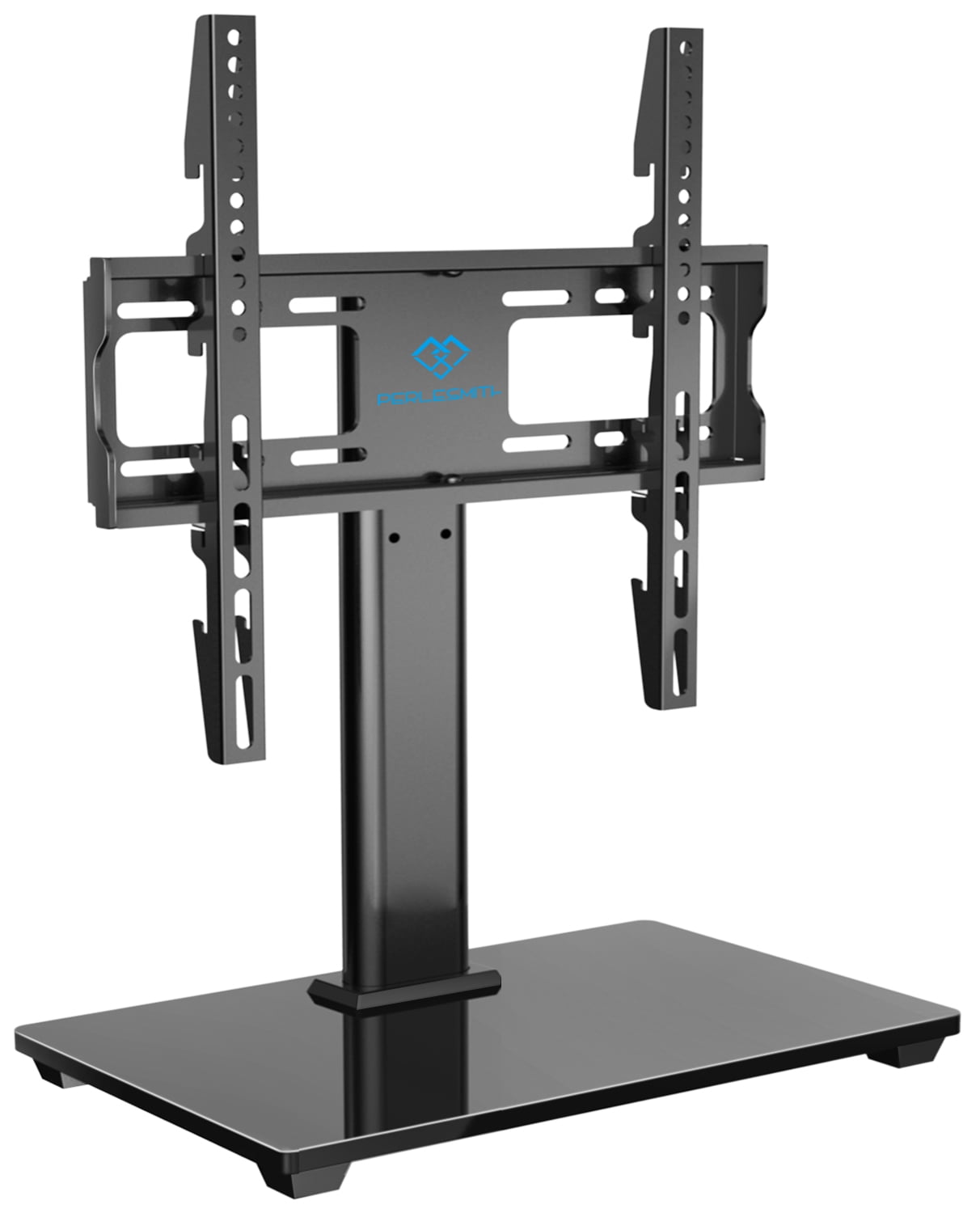 PERLESMITH Universal TV Mount Stand, Height Adjustable Base & Swivel for 32-55 inch