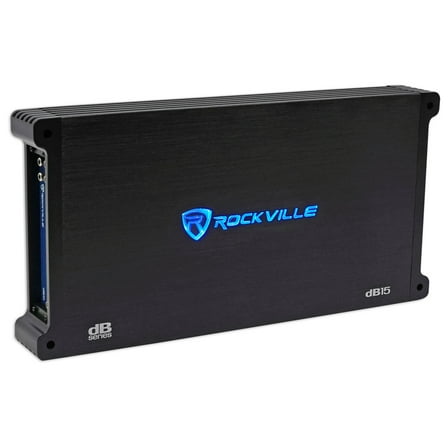 Rockville dB15 6000 Watt Peak/1500w RMS Mono 2 Ohm Amplifier Car Audio Amp