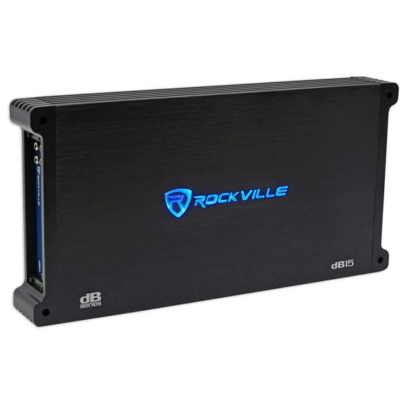 Rockville dB15 6000 Watt Peak/1500w RMS Mono 2 Ohm Amplifier Car Audio Amp