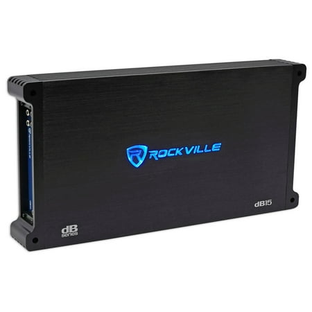 Rockville dB15 6000 Watt/3000w RMS Mono Class D 2 Ohm Amplifier Car Audio