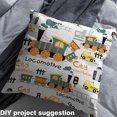 thumbnail image 6 of Castle Fairy Cartoon Train Fabric by the Yard 1 Yard for Kids,Yellow Car Home Decor Fabric by the Yard,Railway Railroad Room Decor Fabric by the Yard,Ultra Soft Home Decor, 6 of 6