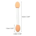thumbnail image 2 of Unique Bargains 25PCS Dual Sides Eye Shadow Brushes Sponge Applicators Makeup Eyeshadow Brushes Clear with Container, 2 of 7