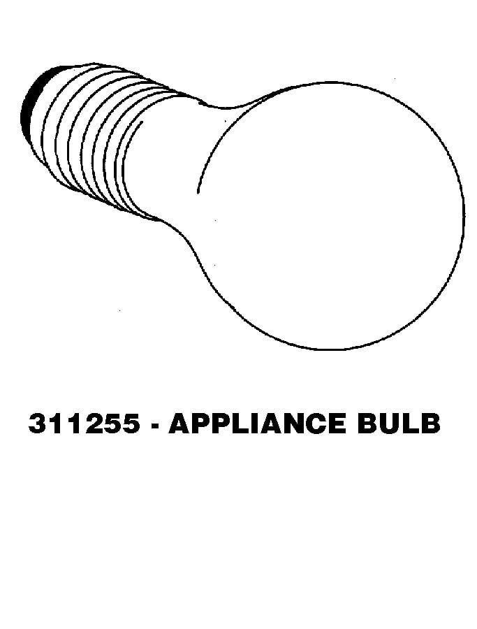 2255743N Replacement Light Bulb 40 Watt Compatible With Whirlpool Refrigerators… 