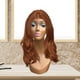 thumbnail image 5 of Cabeza de maniquí calva femenina Soporte para peluca Suave Durable 19 pulgadas Modelo de exhibición de peluca Maniquí Soporte para cabeza de peluca Azul claro, 5 of 8