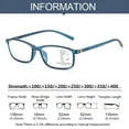 thumbnail image 3 of GJX 2026 New Fashion Frame Simple Vintage Anti-Blue Light Reading Glasses Progressive Multifocal Ultra Light Glasses Strength 350 for Reading,Working on Computer,Gaming,Watching Tv,Office Use, 3 of 4