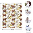 thumbnail image 4 of Highland Cow Sunflower Cow Pattern Blanket,Comfortable Soft Lamb Wool Throw Blanket,All Season,Warm Lightweight Blankets for Sofa Bed Couch Living Room Chair,30"x40", 4 of 4