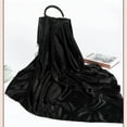 thumbnail image 6 of Fgnfyis Women Fashion Satin Square Head Scarf Lightweight Neckwear Bandana Neckerchief Hair Accessory Black One Size, 6 of 9