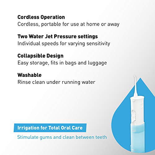 Panasonic Cordless Dental Water Flosser, Dual-Speed Pulse Oral