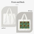 thumbnail image 2 of Yiaed Sunflowers Print Fluffy Shoulder Bag Plush Bags Women Ladies Tote Bag Fluffy White Furry Purse Handbag for Autumn and Winter, 2 of 7