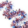 thumbnail image 4 of Clearance Under $5 Boovnll 4th of July Garland - 6.5FT Red White and Blue Glitter Plastic Patriotic Garland for Memorial Day Indoor, Outdoor, Front Door, Party Decor, 4th of July Decorations, 4 of 9