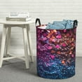 thumbnail image 6 of Fotbe Heart Confetti on Glitter Pattern Laundry Basket with Handles, Waterproof Large Laundry Hamper, Wash Bag for Corner Dorm, Rolling Laundry Basket with Handles-Small, 6 of 6