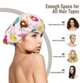 thumbnail image 6 of Cute Cartoon Mini Donut Silk Bonnet for Sleeping Women Men, Adjustable Elastic Satin Bonnet Bonnet for Sleeping, Soft Cute Similar Silk Curly Hair Bonnet for Sleeping, 6 of 7