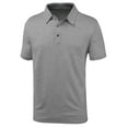 thumbnail image 6 of Geeksport Men's Polo Shirts Solid Color Short Sleeve Casual Shirts for Men Classic Polo Shirts Casual Business Polo Shirts for Men Gray XL, 6 of 8