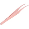 thumbnail image 3 of Herramientas de extensión de pestañas de acero inoxidable semicurvas Pinzas de injerto de pestañas postizas de precisión de oro rosa, 3 of 8