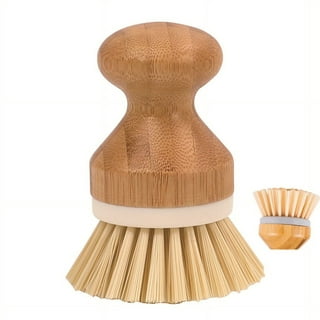 SUBEKYU Bubble Up Bamboo Dish Brush Set with Soap Holder, Wooden Dish  Scrubber with Soap Dispenser, Natural Kitchen Scrub Brush, Washing  Pot/Pans/Cast Iron, 2 Pack, Sisal + Coconut Palm Bristles - Yahoo