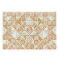 thumbnail image 1 of Coral Cutting Board, Raster Based Pattern with Watercolor Triangular Grid Hand Drawn Geometric, Decorative Tempered Glass Cutting and Serving Board, Large Size, Coral Orange White, by Ambesonne, 1 of 1