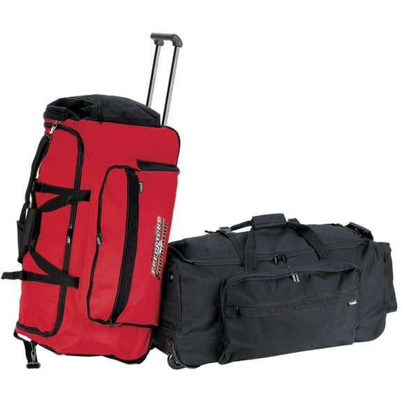 red large 30" carry on travel rolling wheels duffel weekend overnight bag 9530