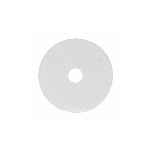 Standard 17" Diameter Polishing Floor Pad in White