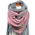 thumbnail image 4 of Écharpes Boho Vintage Imprimé Femmes Enveloppes Hiver Chaud Écharpes Courtes, 4 of 4
