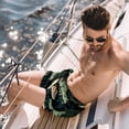 thumbnail image 2 of luoweisi Men's Beach Shorts Quick Dry Swim Trunks with Mesh Lining Crocodile 2XL, 2 of 5
