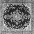 thumbnail image 1 of Ahgly Company Indoor Square Medallion Gray Traditional Area Rugs, 8' Square, 1 of 1