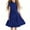 Blue, variant on Efsteb Summer Dress for Girls Formal Ruffle Sleeve Casual Elegant Dresses with Belt (Hot Pink,10 Years)