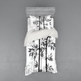 thumbnail image 2 of Ambesonne Tree of Life Bedding Set 4 Pcs, Monochrome Tree Leaves, Queen, White and Black, 2 of 3