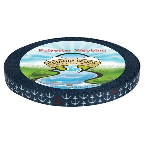 Country Brook Design® Anchors Away Lite Tape (1/2 Inch, 10 Yards)