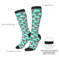 thumbnail image 4 of Xecao Lobsters Of Turquoise Waves Print Compression Socks for Both Men And Women for Running, Travel, Flight, Nurse, 4 of 6
