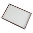 thumbnail image 3 of Unique Bargains Wood Jewelry Organizer Trays with Removable Dividers Brown Flat Tray, 3 of 6