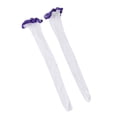 thumbnail image 2 of BONIXOOM Socks Women Semi-Opaque Mid-Calf AcrylicTube Cozy Socks Purple One Size, 2 of 3