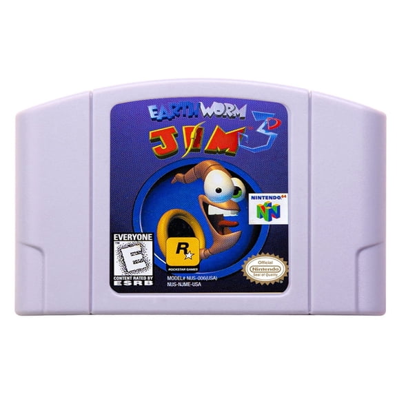 Video Games Compatible for the n64 console, replacement cartridge for Earthworm Jim 3D NTSC