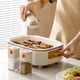 thumbnail image 4 of Press-Type Glass Seasoning Bottle, Multi-Functional Quantitative Seasoning Pot, Kitchen Salt Jar, Spice & Pepper Shakers, 4 of 5