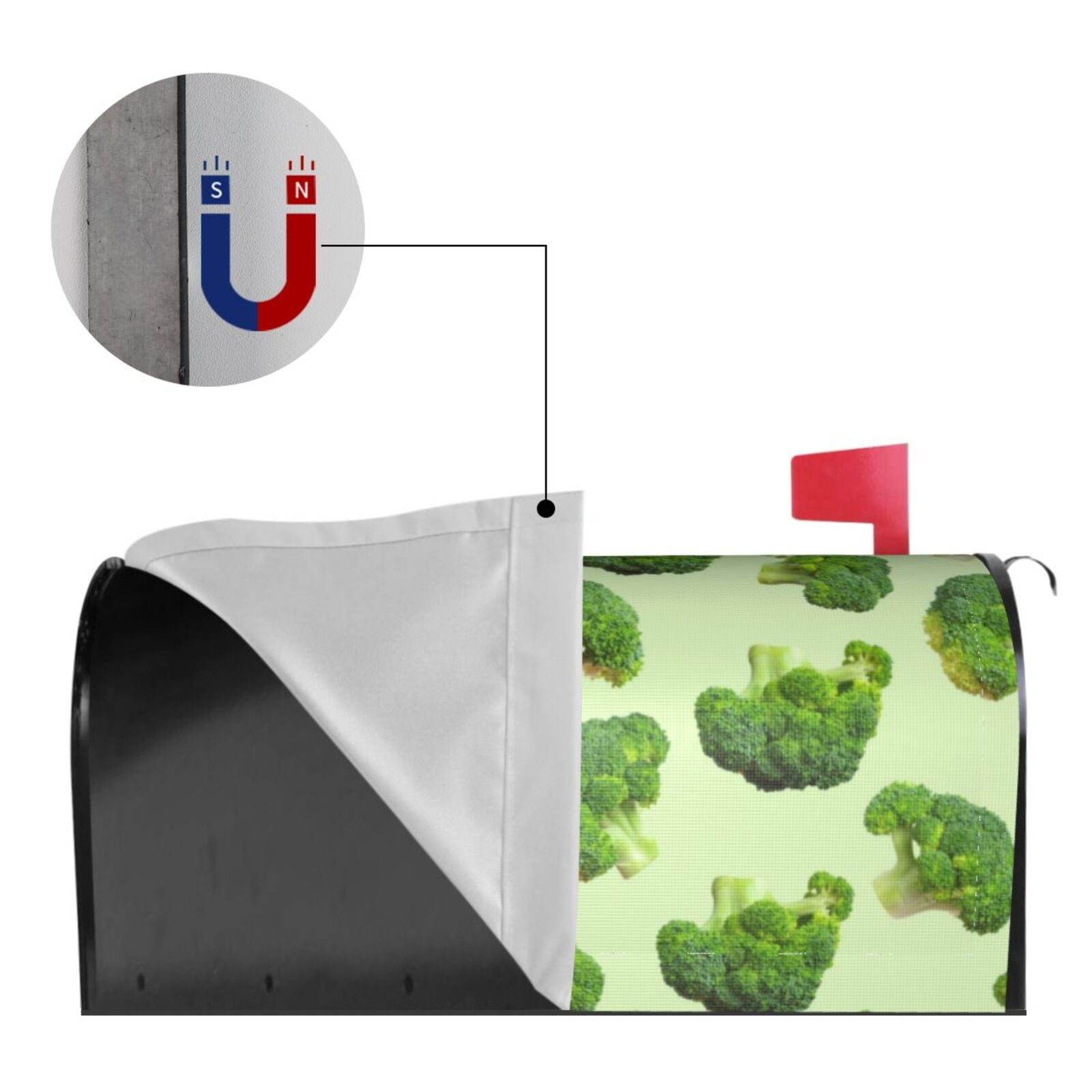 Kdxio Magnetic Mailbox Cover 21x18 in Mailbox Cover Outdoor Decoration Holiday Mailbox Covers for Home Garden Yard-21x18 in