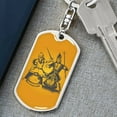 thumbnail image 6 of Chess Fan Chess Piece Keychain Dog Tag Stainless Steel or 18k Gold, 6 of 10