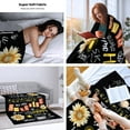 thumbnail image 2 of Sunflower Blanket You are My Sunshine Throw Blanket Cozy Soft Flannel Lightweight Blanket Gifts for Adults Kids All Season 80\\, 2 of 6