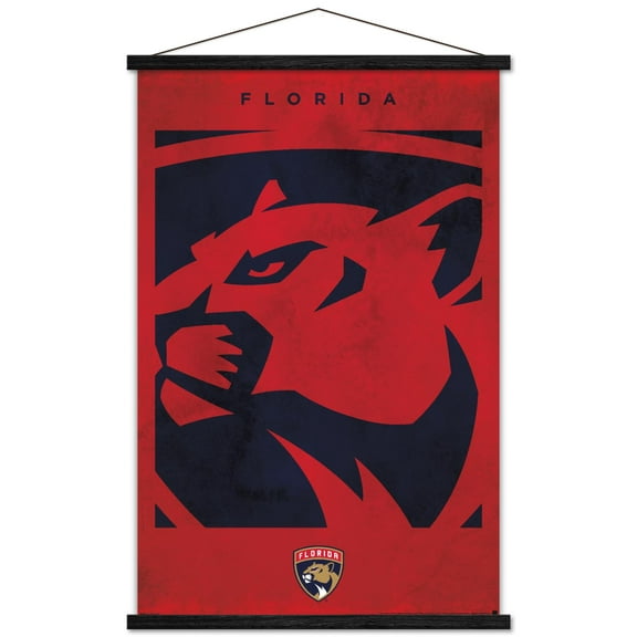 NHL Florida Panthers - Logo 25 Wall Poster with Magnetic Frame, 22.375" x 34"