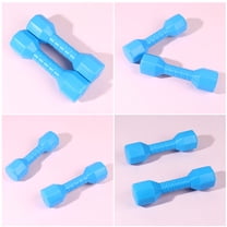 WRITWAA 5-Piece Plastic Exercise Dumbbells Set with Closed Handle Design for Home Fitness and Strength Training