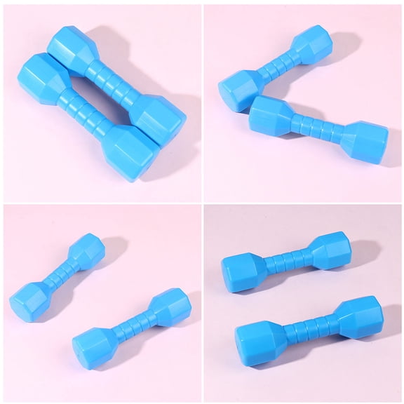 WRITWAA 5-Piece Plastic Exercise Dumbbells Set with Closed Handle Design for Home Fitness and Strength Training