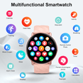 thumbnail image 3 of Smart Watch for Women Android iphone, 1.39" Touchsreen Fitness Tracker with AI Q&A, Bluetooth Calls, 110+ Sport Modes, IPX8 Waterproof, Gift Idea, Pink, 3 of 7
