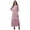 Baby Pink, variant on Printed High Low Crop Top Kurti Palazzo Set Ethnic Indian Clothing Set For Womens