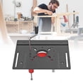 thumbnail image 1 of Router Lift Kit, Manual Lifting Router Table Saw Insert Base Plate, Router Lift Systems for 63.8mm to 65mm Small Trimming Machines High Accuracy Woodworking, 1 of 7