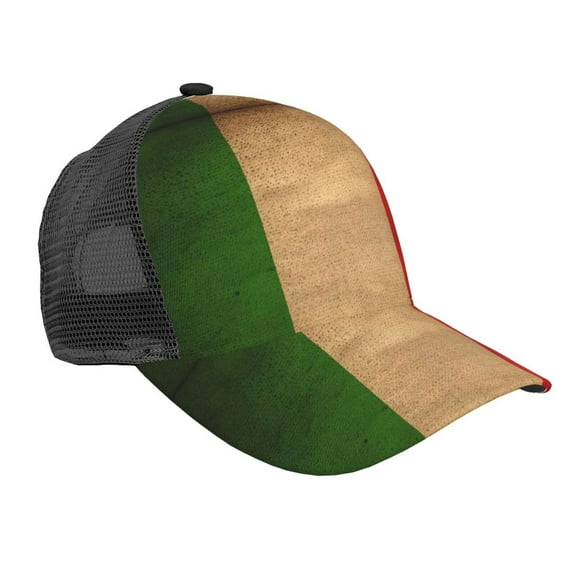 Vintage Italian Flag Snapback Trucker Hats Baseball Caps Adjustable Mesh Back Ball Caps For Men Women