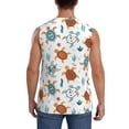 thumbnail image 4 of Lsque Various Turtle Print Men's Cotton Blend Sleeveless Muscle Shirts (S-3XL)- Moisture Wicking, Odor Protection, UPF 30+,X-Large, 4 of 8
