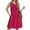 Red, variant on Womens Pleated Front Tank Dresses Fashion Casual Sleeveless Pockets Dress Sunday Dress for Women Petite Dresses for Work Casual V Neck Dress Women Long Dresses Summer Dress for Women Womens Dresses