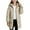 Beige, variant on Girls Heavyweight Jackets with Hood Thickened Cotton Mid Length Warm Coat Zip-up Winter Puffy Outerwear Overcoat (14-15 Years, Purple)