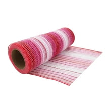 Valentine's Day Decorative Red, Pink, and White Mesh for Crafting 9.5in x 6yd