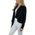 thumbnail image 3 of ToBeInStyle Women's Draped Front Cardigan, 3 of 6