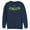 Navy Blue, variant on Men's Batman Penguin Logo Sweatshirt Black Large
